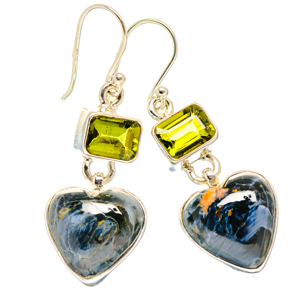 Pietersite Earrings handcrafted by Ana Silver Co - EARR426071 - Photo 2