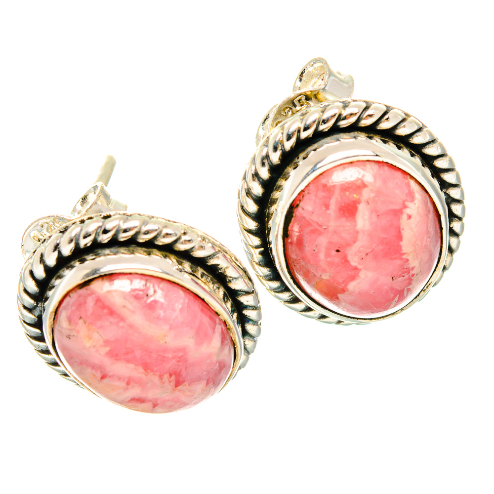 Rhodochrosite Earrings handcrafted by Ana Silver Co - EARR426073 - Photo 2