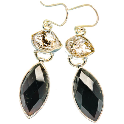Black Onyx Earrings handcrafted by Ana Silver Co - EARR426075 - Photo 2