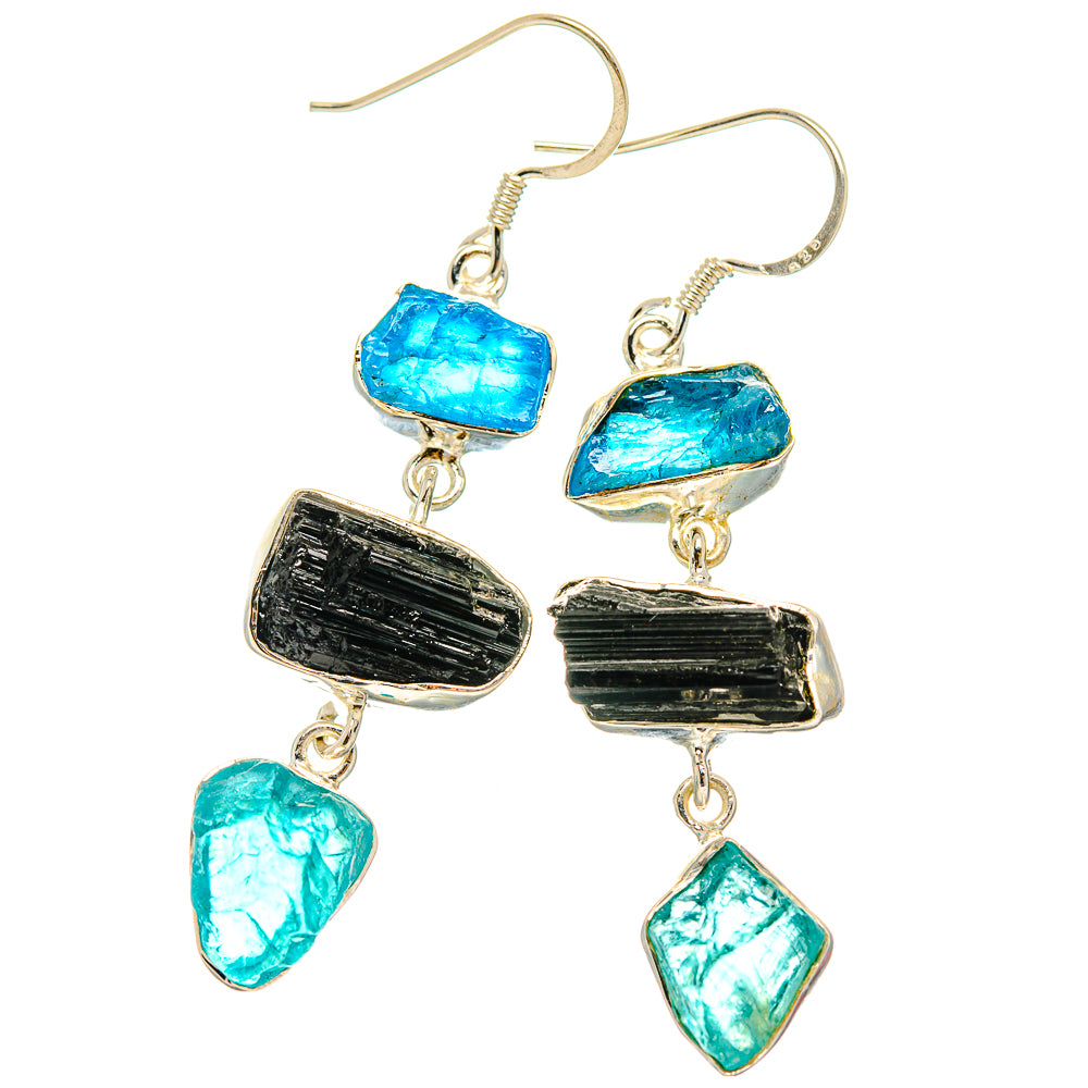 Apatite Earrings handcrafted by Ana Silver Co - EARR426082 - Photo 2