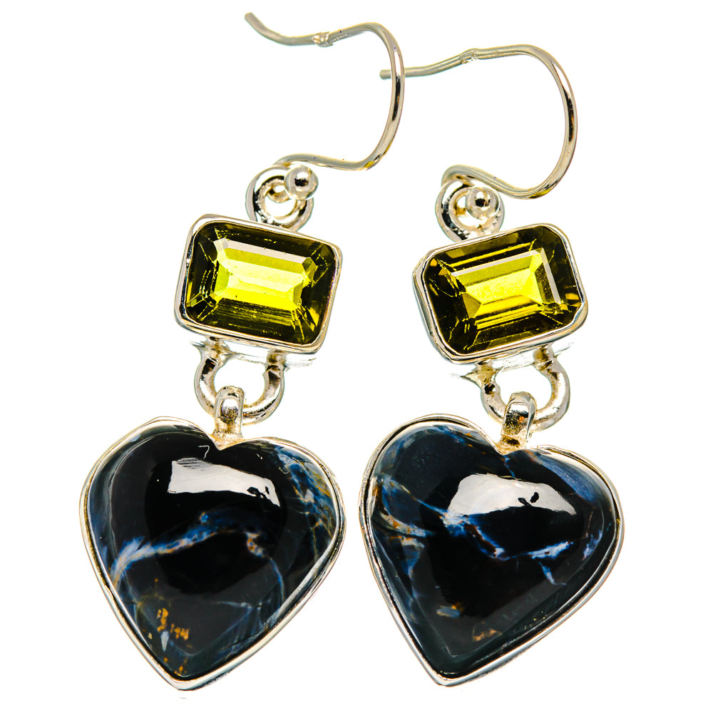 Pietersite Earrings handcrafted by Ana Silver Co - EARR426088 - Photo 2