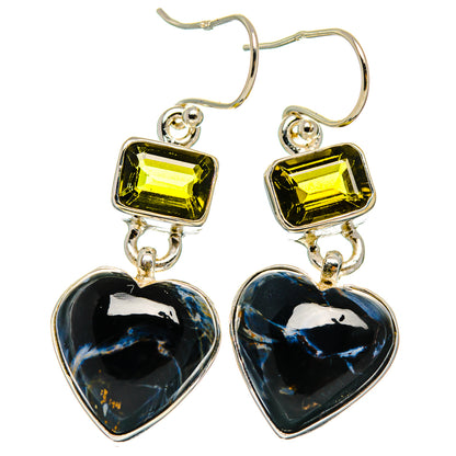 Pietersite Earrings handcrafted by Ana Silver Co - EARR426088 - Photo 2