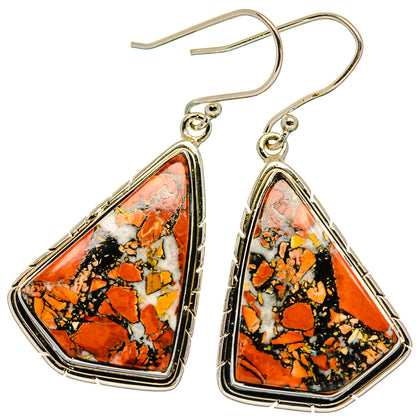 Maligano Jasper Earrings handcrafted by Ana Silver Co - EARR426090 - Photo 2