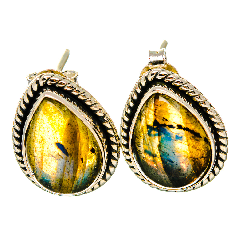 Labradorite Earrings handcrafted by Ana Silver Co - EARR426092 - Photo 2