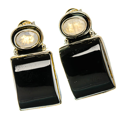Black Onyx Earrings handcrafted by Ana Silver Co - EARR426094 - Photo 2