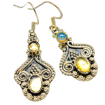Ethiopian Opal Earrings handcrafted by Ana Silver Co - EARR426096 - Photo 2