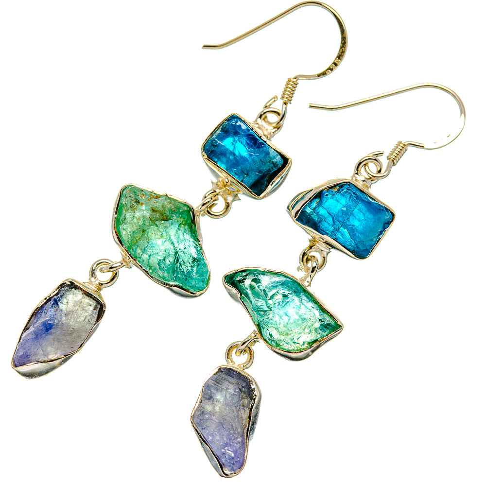Apatite Earrings handcrafted by Ana Silver Co - EARR426100 - Photo 2