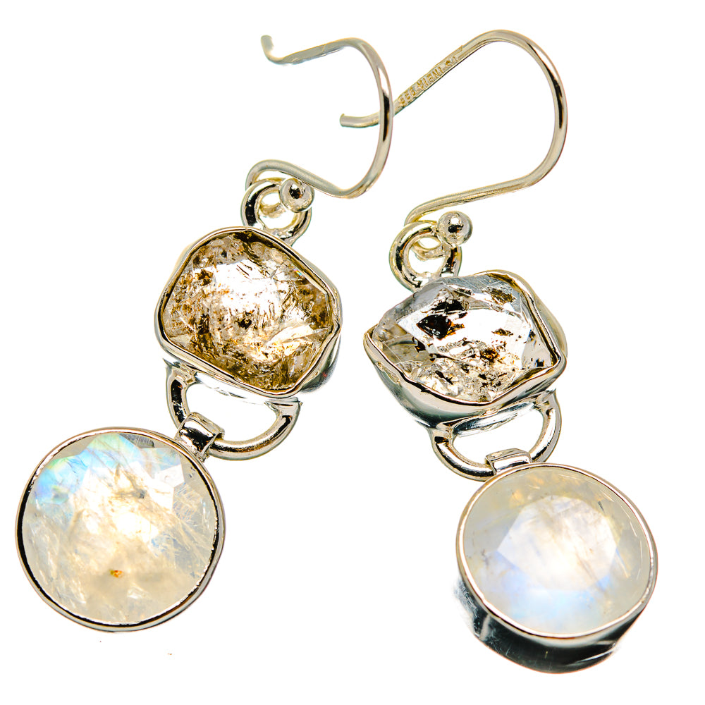 Rainbow Moonstone Earrings handcrafted by Ana Silver Co - EARR426103 - Photo 2