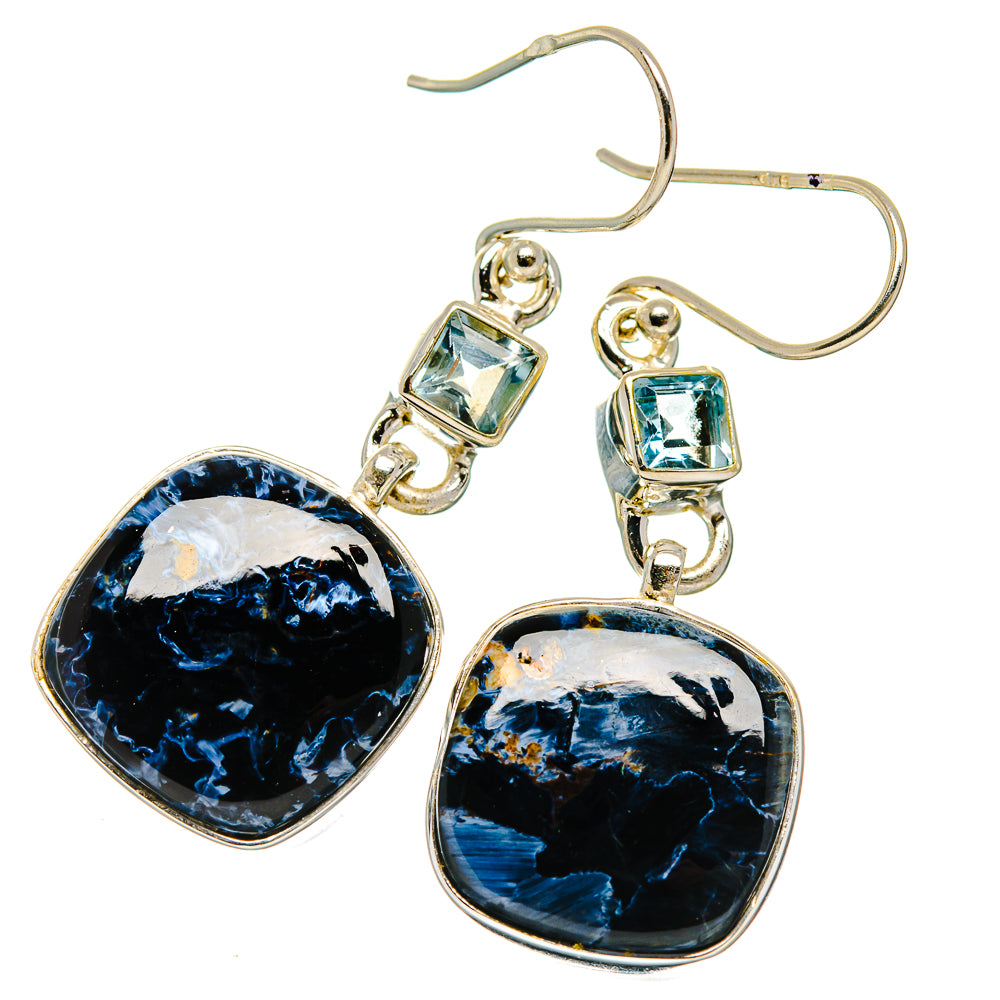 Pietersite Earrings handcrafted by Ana Silver Co - EARR426108 - Photo 2