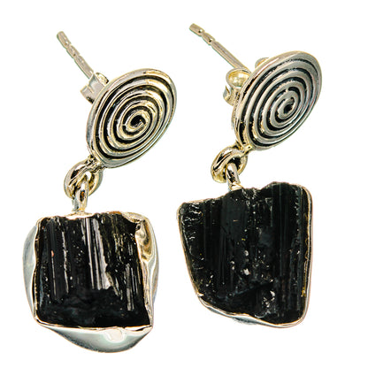 Tektite Earrings handcrafted by Ana Silver Co - EARR426110 - Photo 2