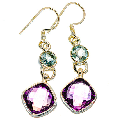 Amethyst Earrings handcrafted by Ana Silver Co - EARR426114 - Photo 2