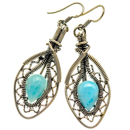 Larimar Earrings handcrafted by Ana Silver Co - EARR426116 - Photo 2