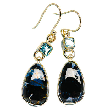 Pietersite Earrings handcrafted by Ana Silver Co - EARR426124 - Photo 2