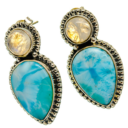 Larimar Earrings handcrafted by Ana Silver Co - EARR426130 - Photo 2