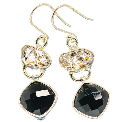 Black Onyx Earrings handcrafted by Ana Silver Co - EARR426140 - Photo 2