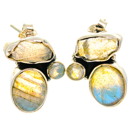 Labradorite Earrings handcrafted by Ana Silver Co - EARR426143 - Photo 2