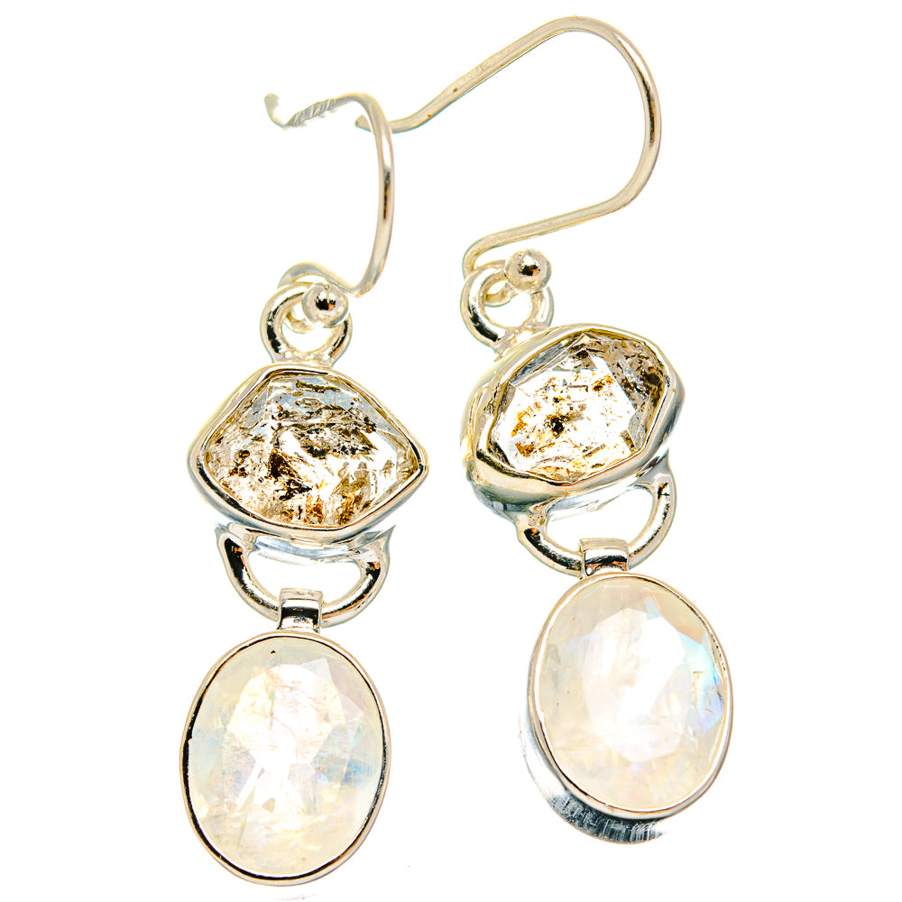 Rainbow Moonstone Earrings handcrafted by Ana Silver Co - EARR426144 - Photo 2