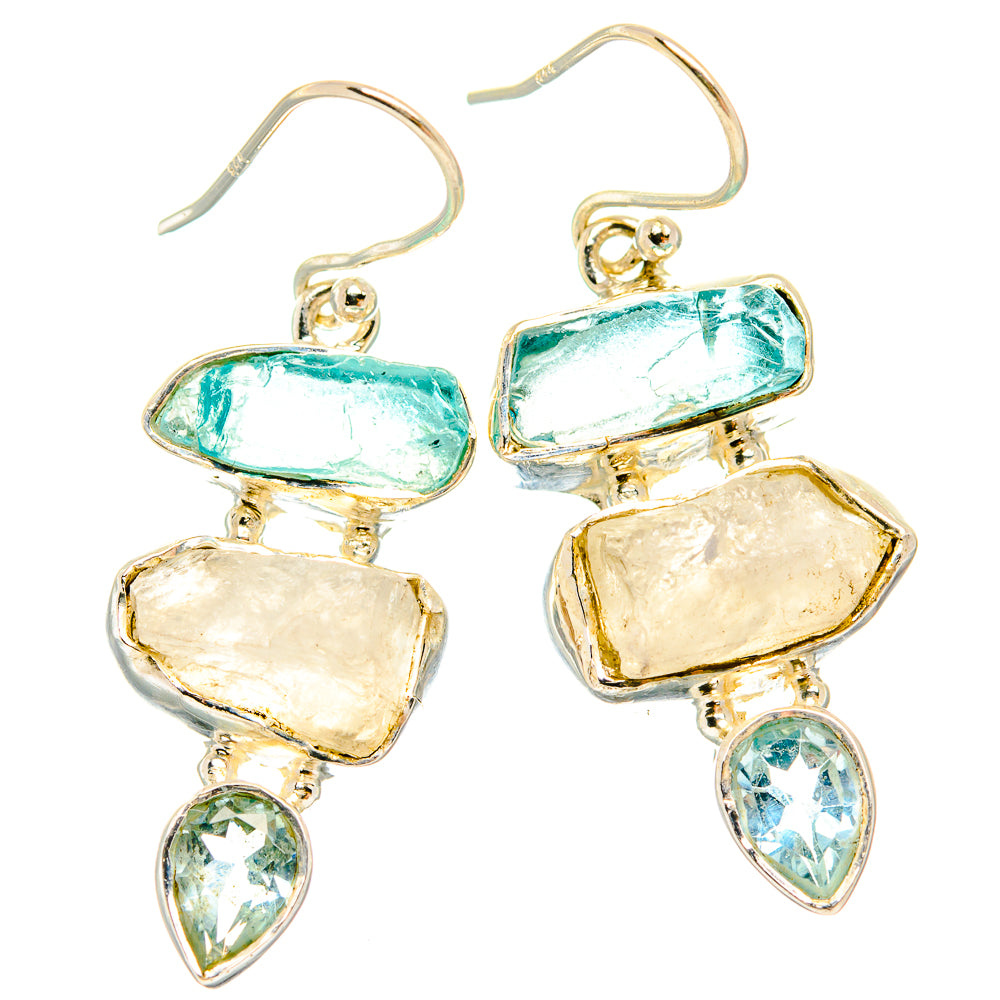 Rainbow Moonstone Earrings handcrafted by Ana Silver Co - EARR426152 - Photo 2