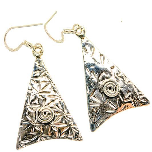 Engraved Earrings handcrafted by Ana Silver Co - EARR426159 - Photo 2