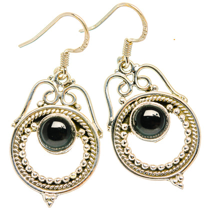 Black Onyx Earrings handcrafted by Ana Silver Co - EARR426160 - Photo 2