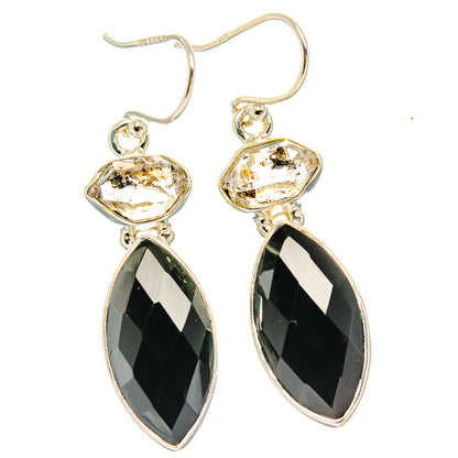 Black Onyx Earrings handcrafted by Ana Silver Co - EARR426161 - Photo 2