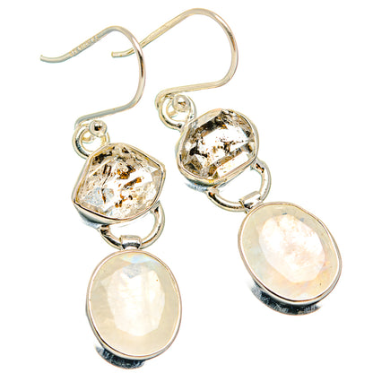 Rainbow Moonstone Earrings handcrafted by Ana Silver Co - EARR426168 - Photo 2