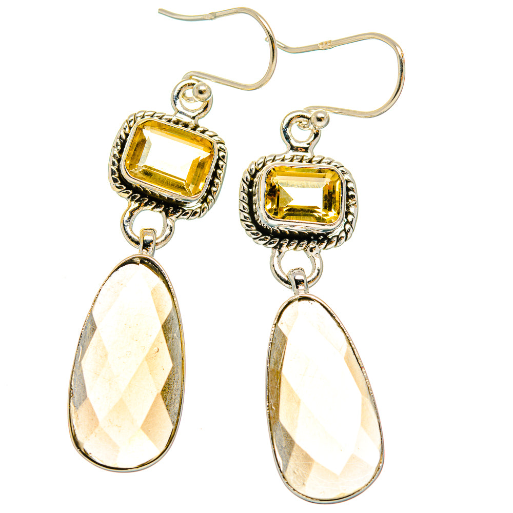 Citrine Earrings handcrafted by Ana Silver Co - EARR426177 - Photo 2