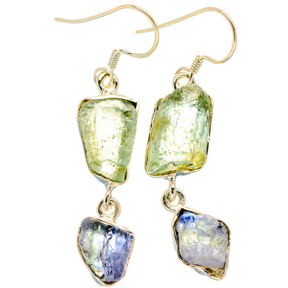 Green Amethyst Earrings handcrafted by Ana Silver Co - EARR426183 - Photo 2