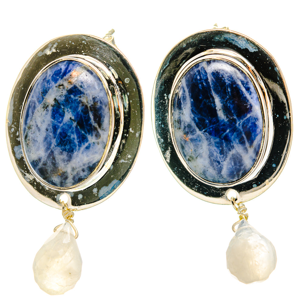 Sodalite Earrings handcrafted by Ana Silver Co - EARR426185 - Photo 2