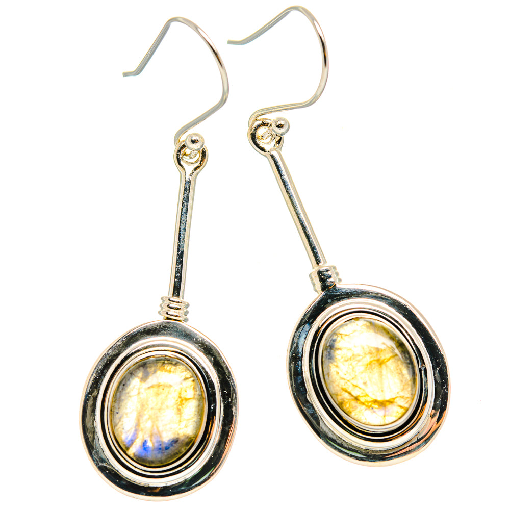 Labradorite Earrings handcrafted by Ana Silver Co - EARR426198 - Photo 2