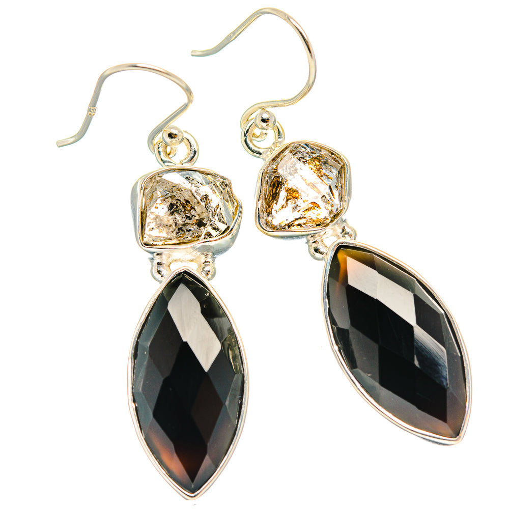 Black Onyx Earrings handcrafted by Ana Silver Co - EARR426199 - Photo 2