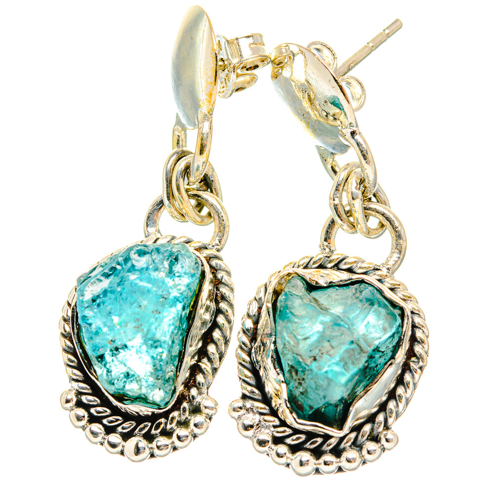 Apatite Earrings handcrafted by Ana Silver Co - EARR426211 - Photo 2