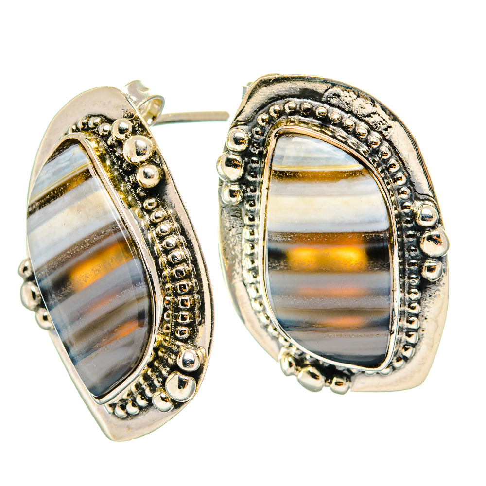 Owyhee Opal Earrings handcrafted by Ana Silver Co - EARR426228 - Photo 2