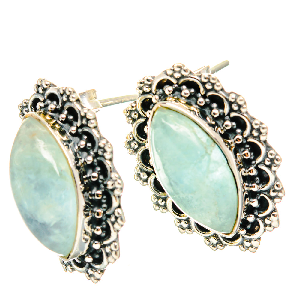 Aquamarine Earrings handcrafted by Ana Silver Co - EARR426244 - Photo 2