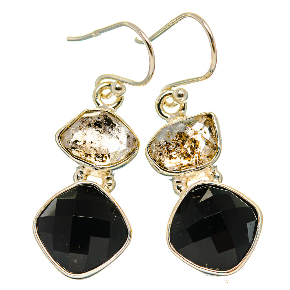 Black Onyx Earrings handcrafted by Ana Silver Co - EARR426248 - Photo 2