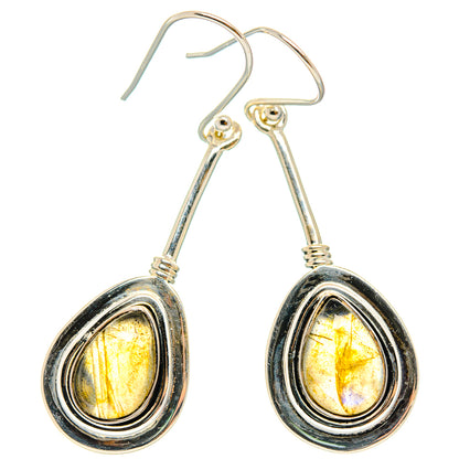Labradorite Earrings handcrafted by Ana Silver Co - EARR426249 - Photo 2