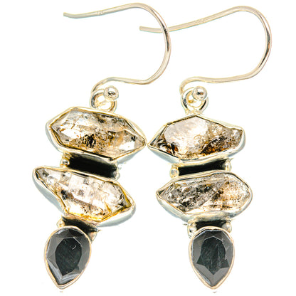 Herkimer Diamond Earrings handcrafted by Ana Silver Co - EARR426264 - Photo 2