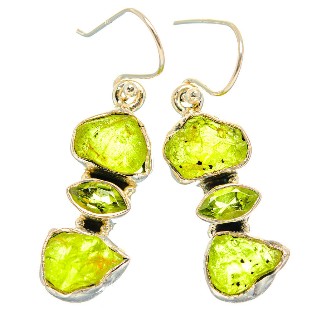 Peridot Earrings handcrafted by Ana Silver Co - EARR426271 - Photo 2