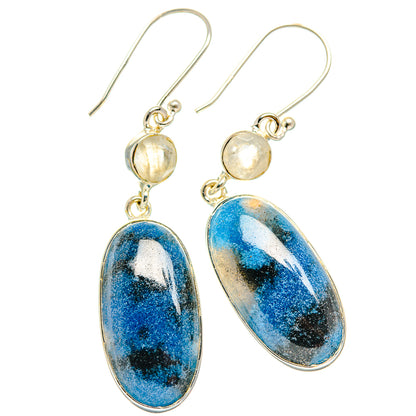 Shattuckite Earrings handcrafted by Ana Silver Co - EARR426276 - Photo 2