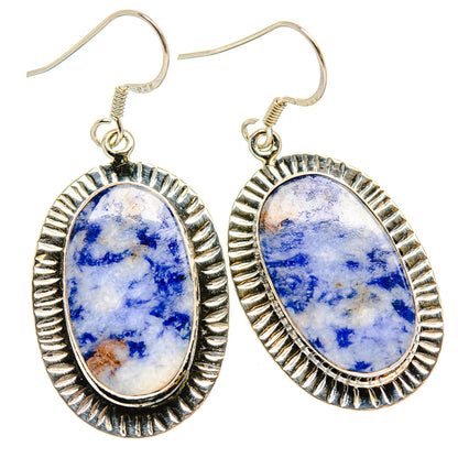 Sodalite Earrings handcrafted by Ana Silver Co - EARR426284 - Photo 2