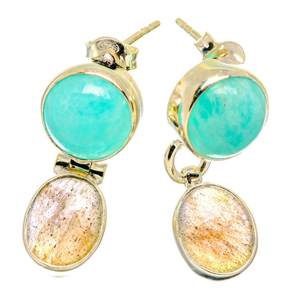 Labradorite Earrings handcrafted by Ana Silver Co - EARR426288 - Photo 2