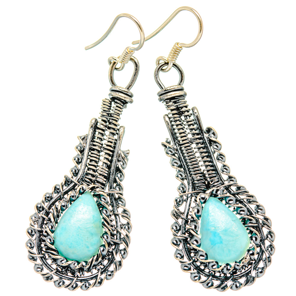 Larimar Earrings handcrafted by Ana Silver Co - EARR426293 - Photo 2