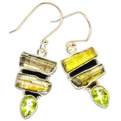 Green Tourmaline Earrings handcrafted by Ana Silver Co - EARR426305 - Photo 2