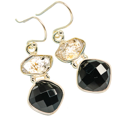Black Onyx Earrings handcrafted by Ana Silver Co - EARR426306 - Photo 2