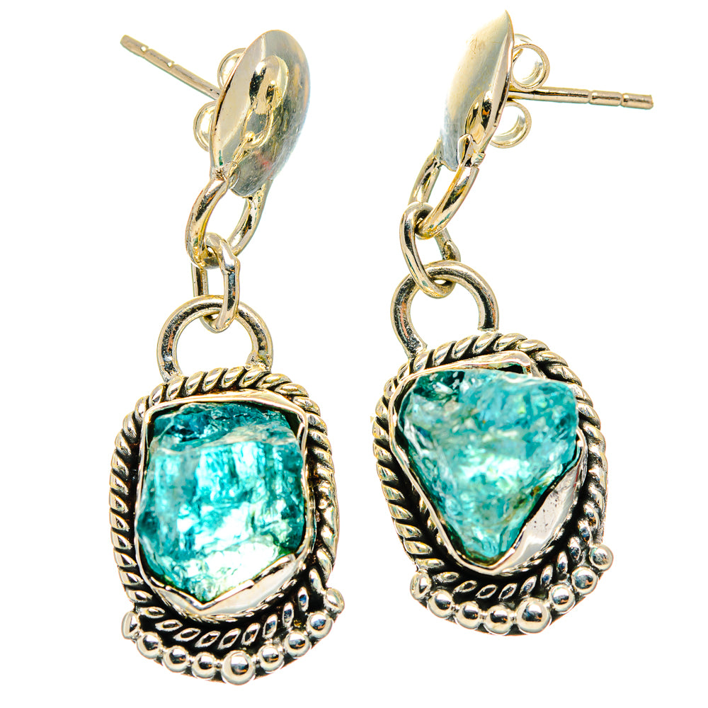 Apatite Earrings handcrafted by Ana Silver Co - EARR426309 - Photo 2