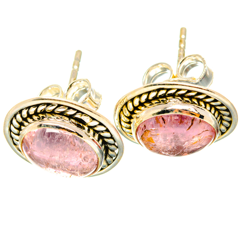 Pink Tourmaline Earrings handcrafted by Ana Silver Co - EARR426313 - Photo 2