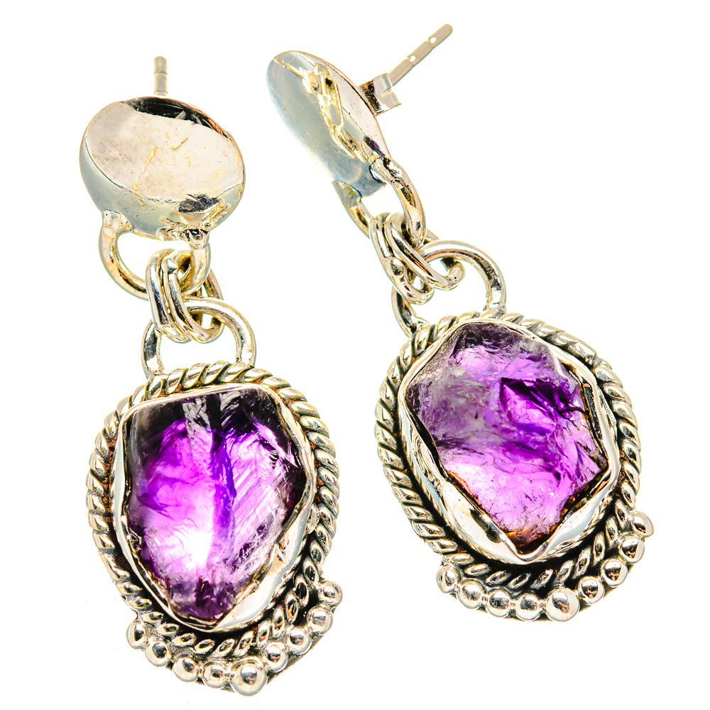 Amethyst Earrings handcrafted by Ana Silver Co - EARR426321 - Photo 2