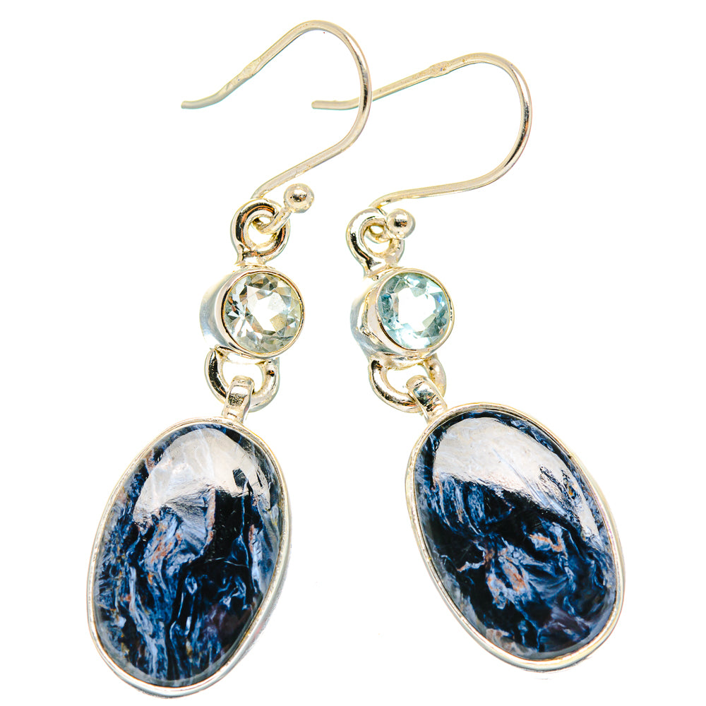 Pietersite Earrings handcrafted by Ana Silver Co - EARR426322 - Photo 2