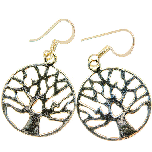 Tree Of Life Earrings handcrafted by Ana Silver Co - EARR426327 - Photo 2