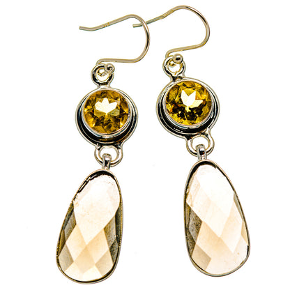 Smoky Quartz Earrings handcrafted by Ana Silver Co - EARR426332 - Photo 2